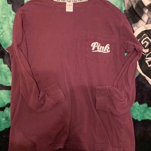 Maroon shirt from pink size L